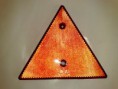 Odrazka trojuhoľníková červená